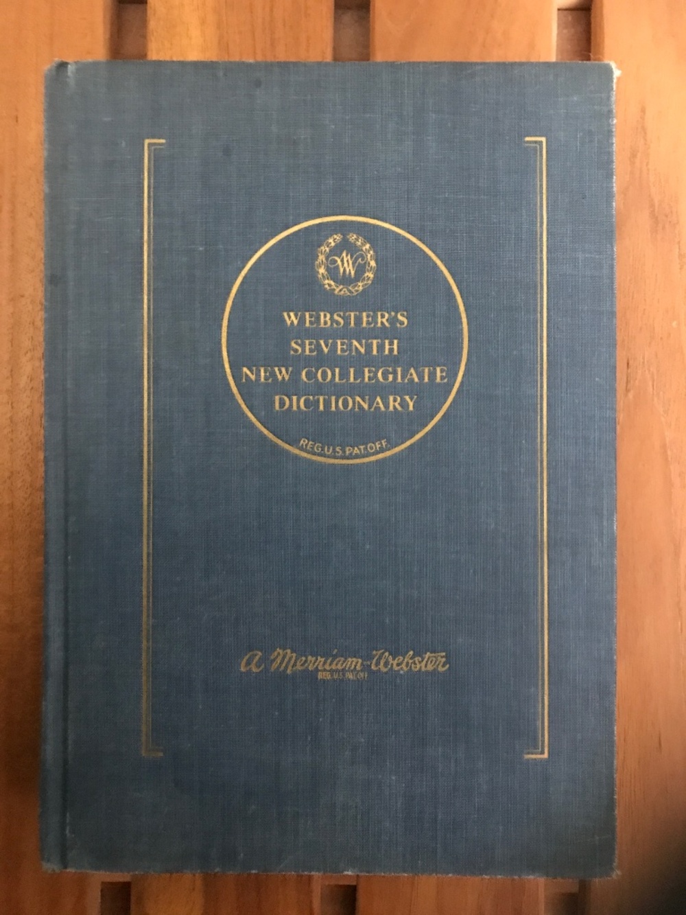 WEBSTER’S VINTAGE SEVENTH NEW COLLEGIATE DICTIONARY COPYRIGHT 1963